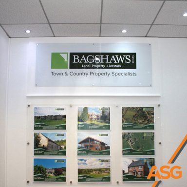 Internal property signage for Bagshaws residential - printed and installed by Acres Signs and Graphics