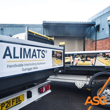 Two flat beds vans that have had livery applied by Acres Signs and Graphics